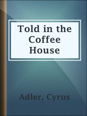 cover image of Told in the Coffee House